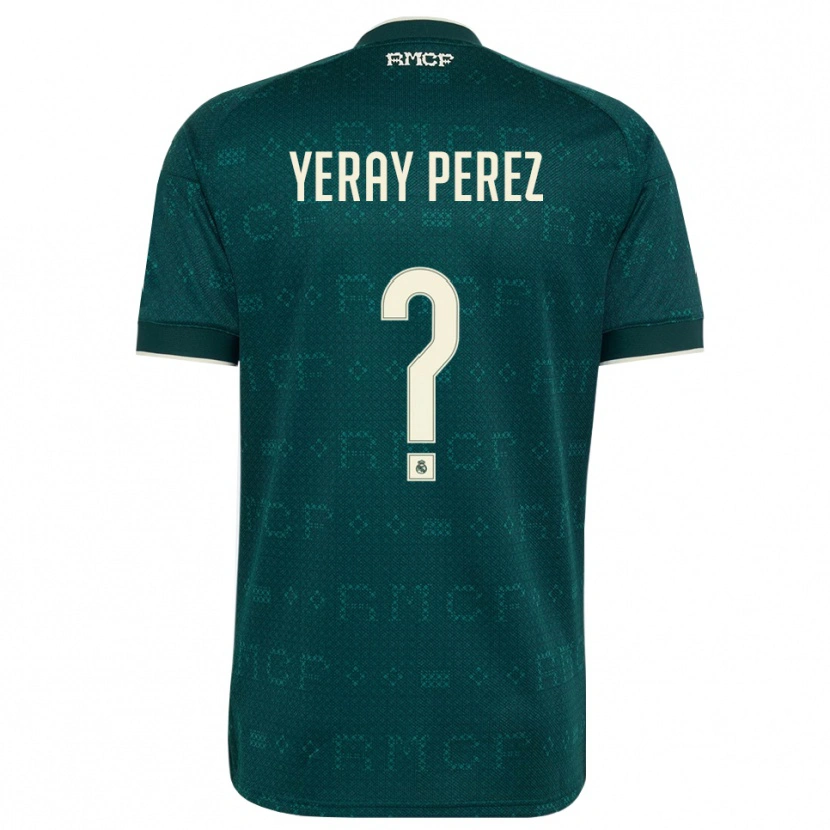 Danxen Mujer Camiseta Yeray Perez #0 Gris Pizarra Oscuro Blanco 2ª Equipación 2026/27 La Camisa México