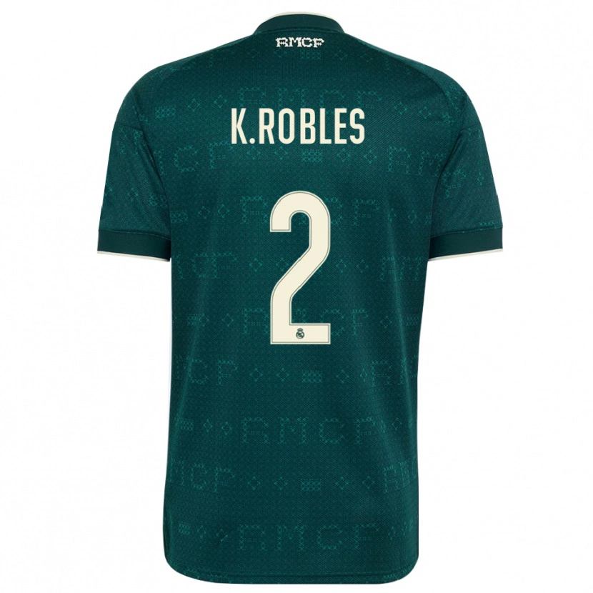 Danxen Mujer Camiseta Kenti Robles #2 Gris Pizarra Oscuro Blanco 2ª Equipación 2026/27 La Camisa México