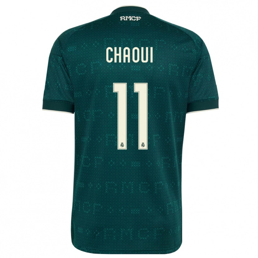 Danxen Mujer Camiseta Omar Chaoui #11 Gris Pizarra Oscuro Blanco 2ª Equipación 2026/27 La Camisa México