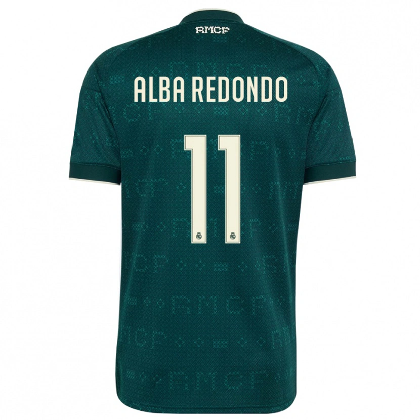 Danxen Mujer Camiseta Alba Redondo #11 Gris Pizarra Oscuro Blanco 2ª Equipación 2026/27 La Camisa México