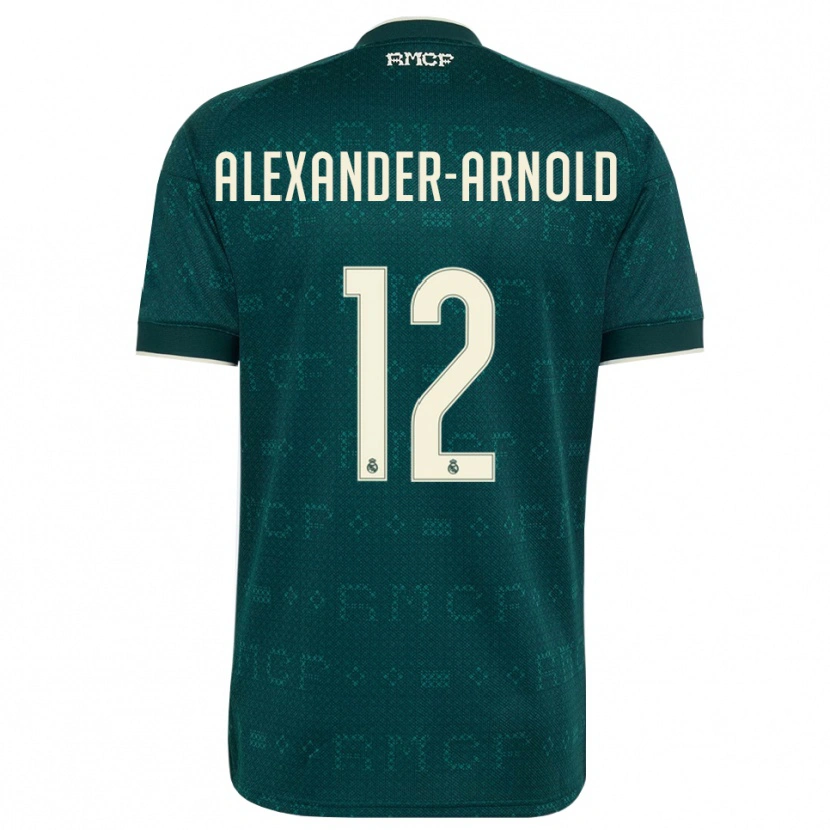 Danxen Mujer Camiseta Trent Alexander-Arnold #12 Gris Pizarra Oscuro Blanco 2ª Equipación 2026/27 La Camisa México