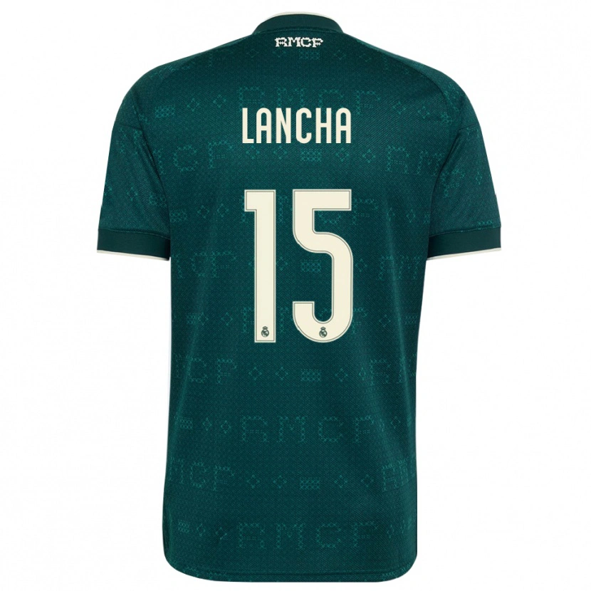 Danxen Mujer Camiseta Yeray Lancha #15 Gris Pizarra Oscuro Blanco 2ª Equipación 2026/27 La Camisa México