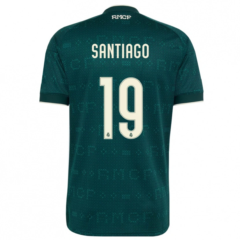 Danxen Mujer Camiseta Aimar Santiago #19 Gris Pizarra Oscuro Blanco 2ª Equipación 2026/27 La Camisa México