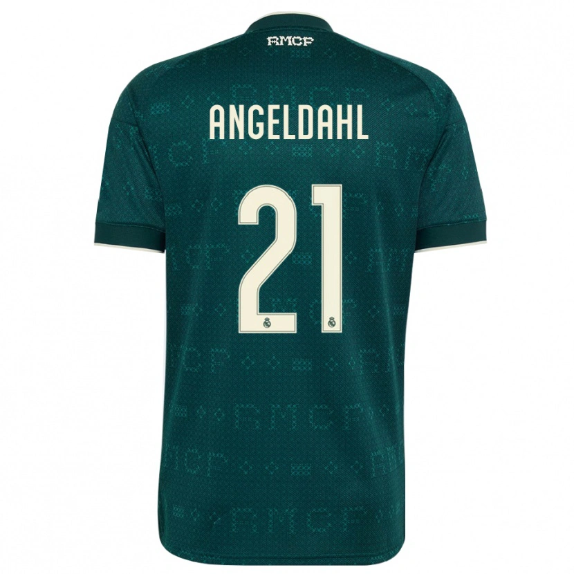 Danxen Mujer Camiseta Filippa Angeldahl #21 Gris Pizarra Oscuro Blanco 2ª Equipación 2026/27 La Camisa México