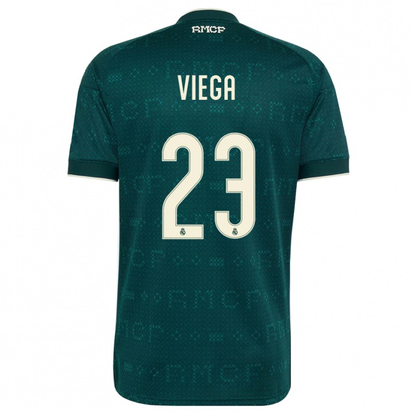 Danxen Mujer Camiseta Marcos Viega #23 Gris Pizarra Oscuro Blanco 2ª Equipación 2026/27 La Camisa México