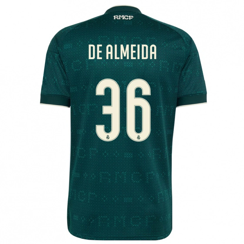 Danxen Mujer Camiseta Paulo De Almeida #36 Gris Pizarra Oscuro Blanco 2ª Equipación 2026/27 La Camisa México