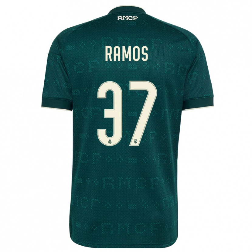 Danxen Mujer Camiseta Yeremaiah Ramos #37 Gris Pizarra Oscuro Blanco 2ª Equipación 2026/27 La Camisa México