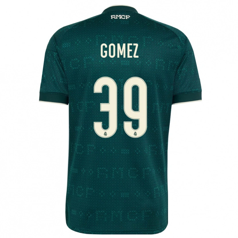 Danxen Mujer Camiseta Eric Gomez #39 Gris Pizarra Oscuro Blanco 2ª Equipación 2026/27 La Camisa México