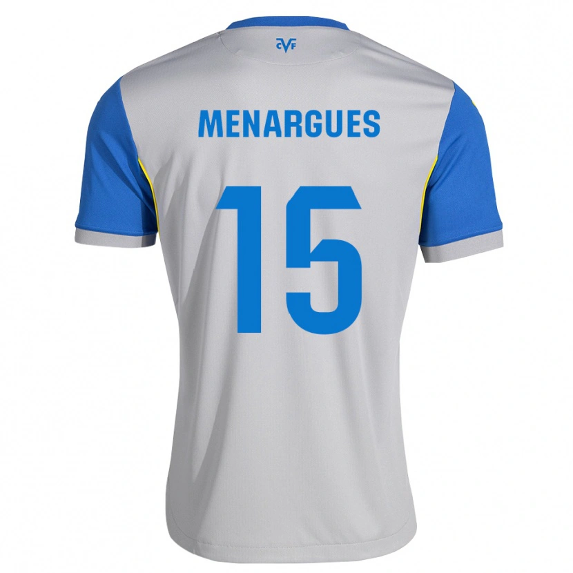 Danxen Mujer Camiseta Joseda Menargues #15 Azul Lanzador Gris 2ª Equipación 2026/27 La Camisa México