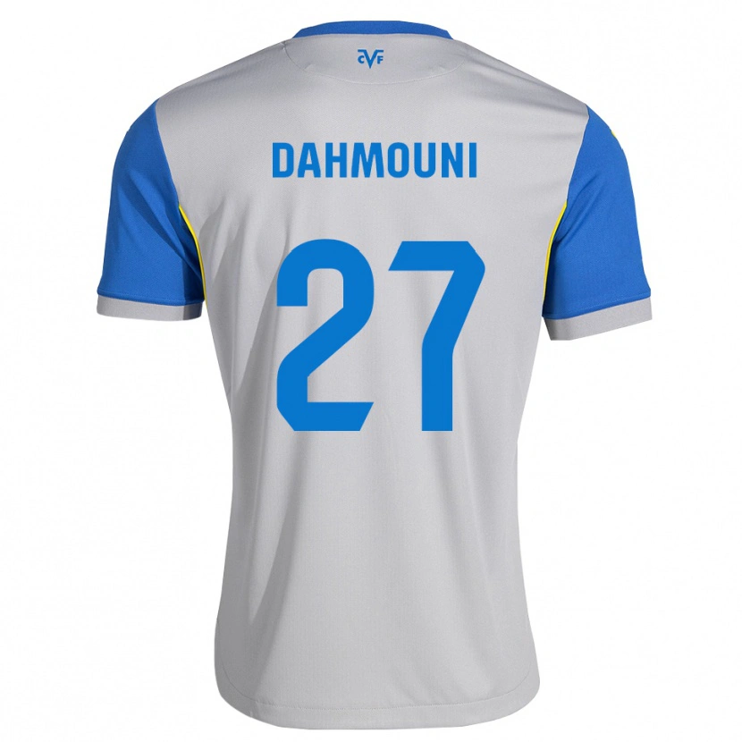 Danxen Mujer Camiseta Moha Dahmouni #27 Azul Lanzador Gris 2ª Equipación 2026/27 La Camisa México
