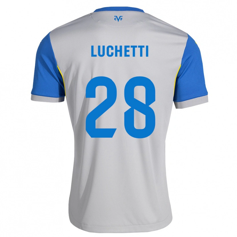 Danxen Mujer Camiseta Danilo Luchetti #28 Azul Lanzador Gris 2ª Equipación 2026/27 La Camisa México