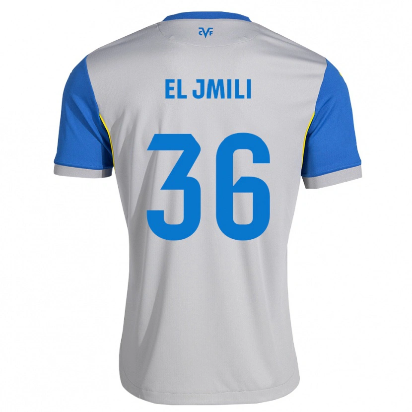 Danxen Mujer Camiseta Nizar El Jmili #36 Azul Lanzador Gris 2ª Equipación 2026/27 La Camisa México