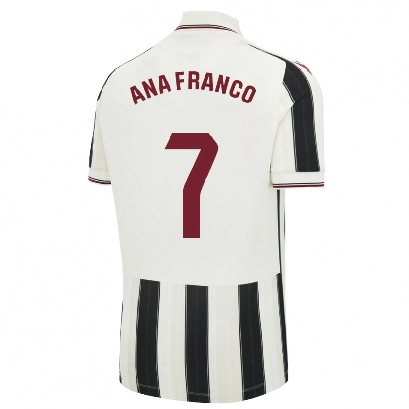 Danxen Mujer Camiseta Ana Franco De La Vega #7 Negro Blanco Rojo 2ª Equipación 2026/27 La Camisa México