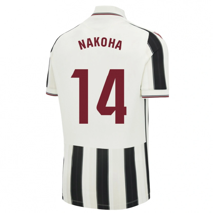 Danxen Mujer Camiseta Huseini Nakoha #14 Negro Blanco Rojo 2ª Equipación 2026/27 La Camisa México
