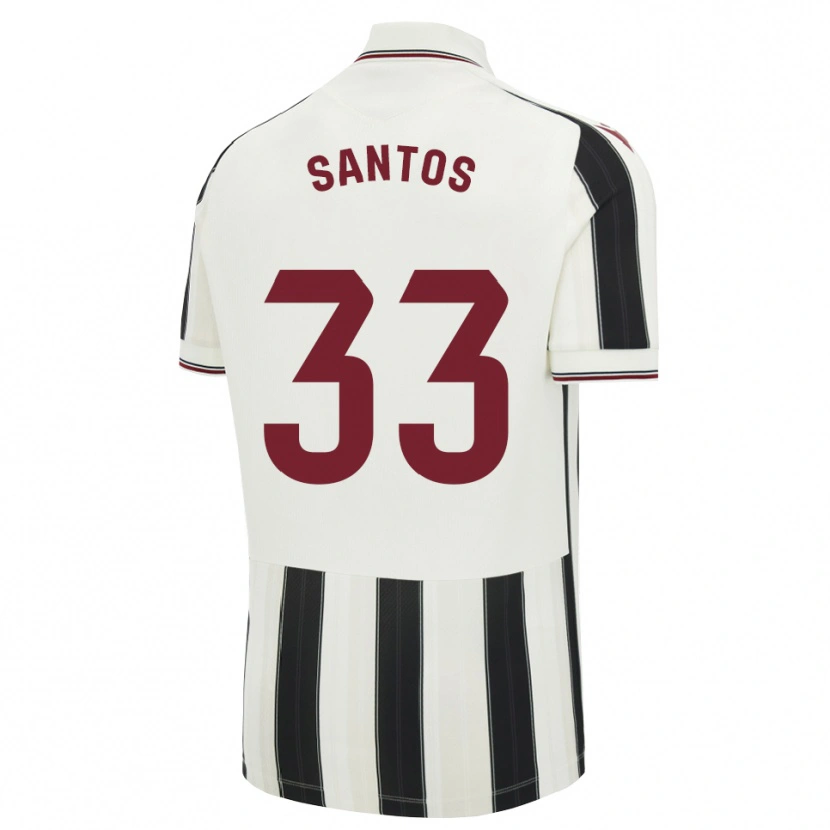Danxen Mujer Camiseta Marc Santos #33 Negro Blanco Rojo 2ª Equipación 2026/27 La Camisa México