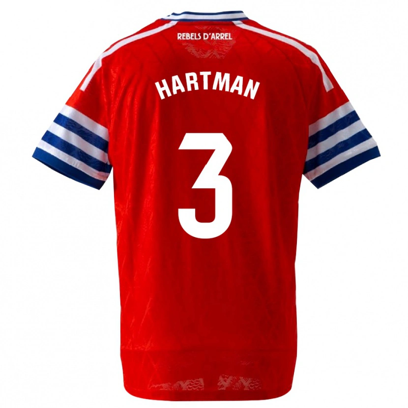 Danxen Mujer Camiseta Quilindschy Hartman #3 Azul Real Rojo 2ª Equipación 2026/27 La Camisa México