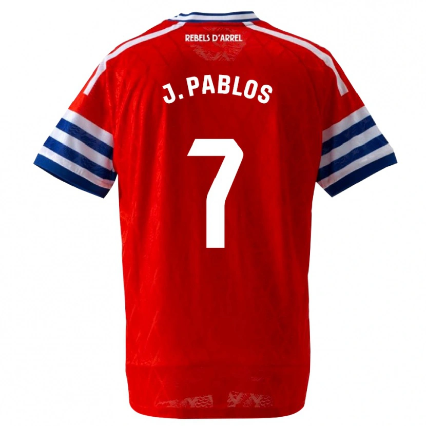 Danxen Mujer Camiseta Judith Pablos Garrido #7 Azul Real Rojo 2ª Equipación 2026/27 La Camisa México