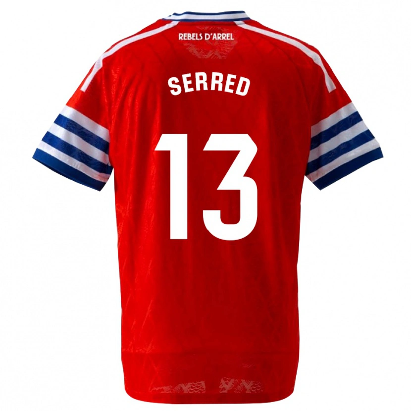 Danxen Mujer Camiseta Llorenç Serred #13 Azul Real Rojo 2ª Equipación 2026/27 La Camisa México