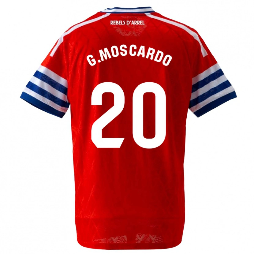 Danxen Mujer Camiseta Gabriel Moscardo #20 Azul Real Rojo 2ª Equipación 2026/27 La Camisa México