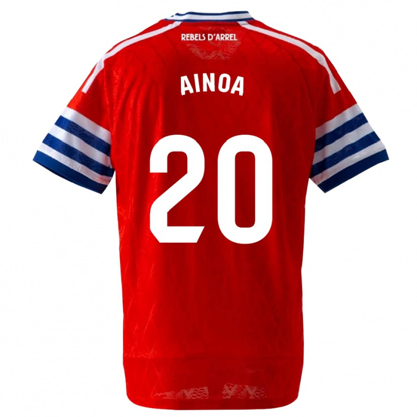 Danxen Mujer Camiseta Ainoa Campo #20 Azul Real Rojo 2ª Equipación 2026/27 La Camisa México