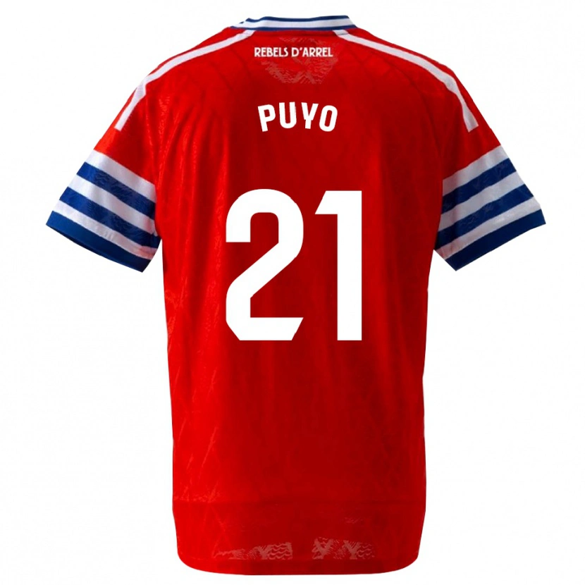 Danxen Mujer Camiseta Samuel Puyo #21 Azul Real Rojo 2ª Equipación 2026/27 La Camisa México