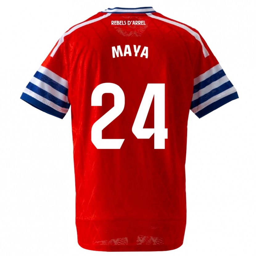 Danxen Mujer Camiseta Rubén Maya #24 Azul Real Rojo 2ª Equipación 2026/27 La Camisa México