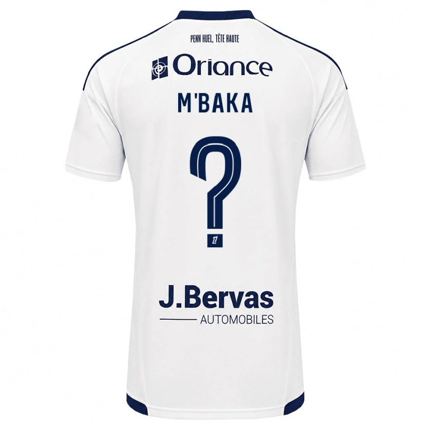 Danxen Mujer Camiseta Sacha M'baka #0 Azul Marino Blanco 2ª Equipación 2026/27 La Camisa México