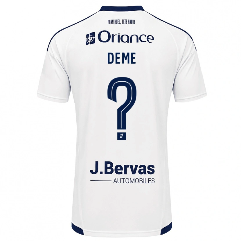 Danxen Mujer Camiseta Lison Deme #0 Azul Marino Blanco 2ª Equipación 2026/27 La Camisa México
