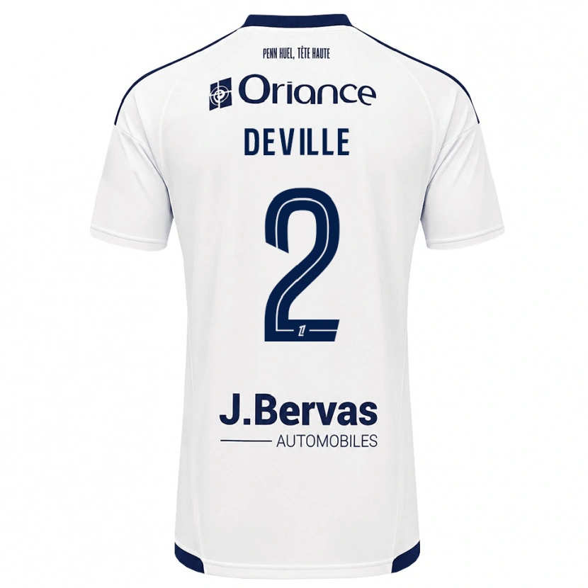 Danxen Mujer Camiseta Lilian Deville #2 Azul Marino Blanco 2ª Equipación 2026/27 La Camisa México