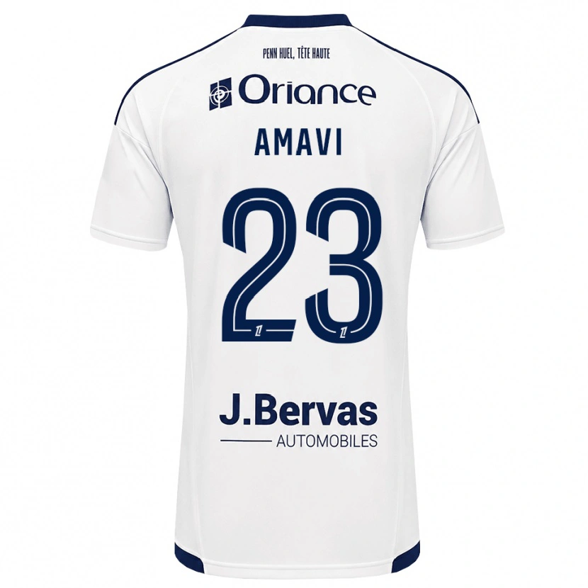 Danxen Mujer Camiseta Jordan Amavi #23 Azul Marino Blanco 2ª Equipación 2026/27 La Camisa México