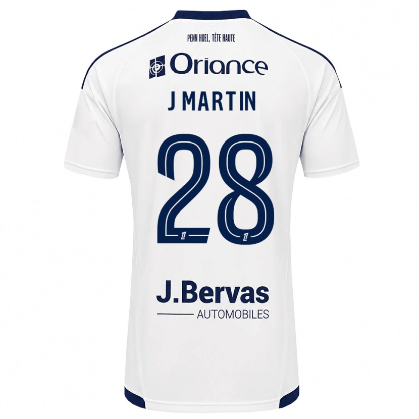 Danxen Mujer Camiseta Jonas Martin #28 Azul Marino Blanco 2ª Equipación 2026/27 La Camisa México
