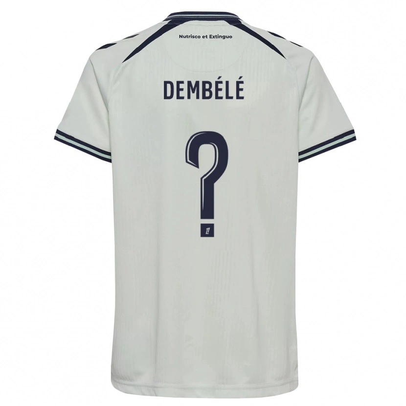 Danxen Mujer Camiseta Malyk Dembélé #0 Azul Medianoche Blanco 2ª Equipación 2026/27 La Camisa México