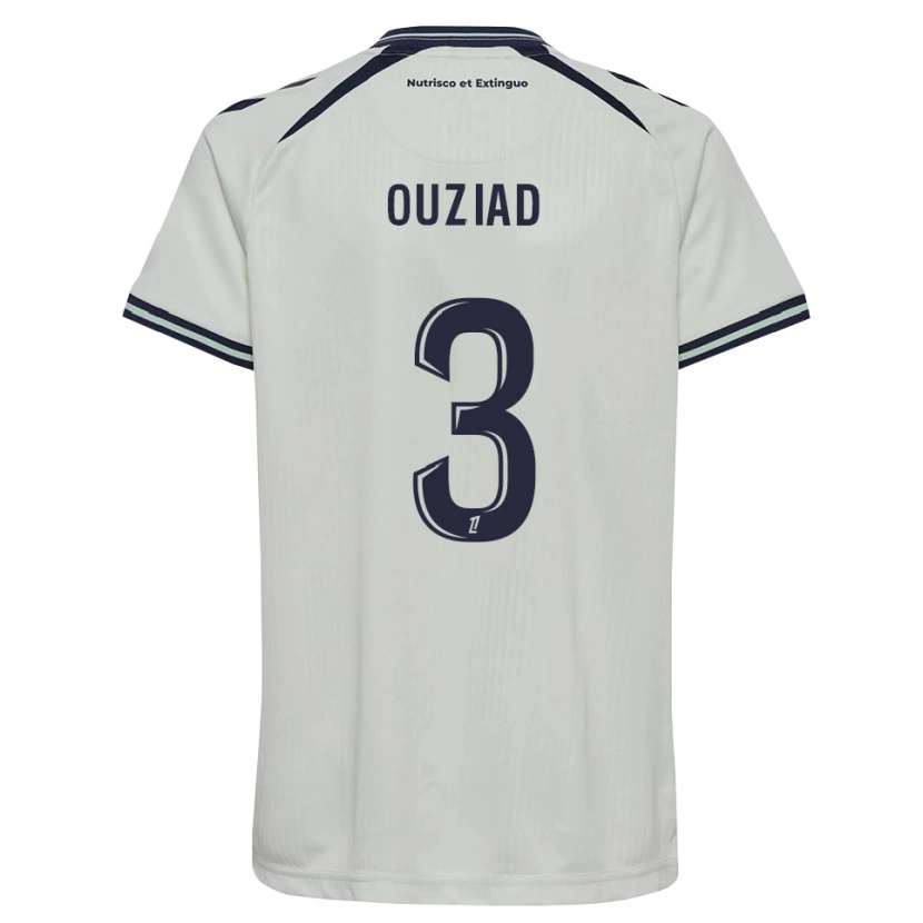 Danxen Mujer Camiseta Djibril Ouziad #3 Azul Medianoche Blanco 2ª Equipación 2026/27 La Camisa México