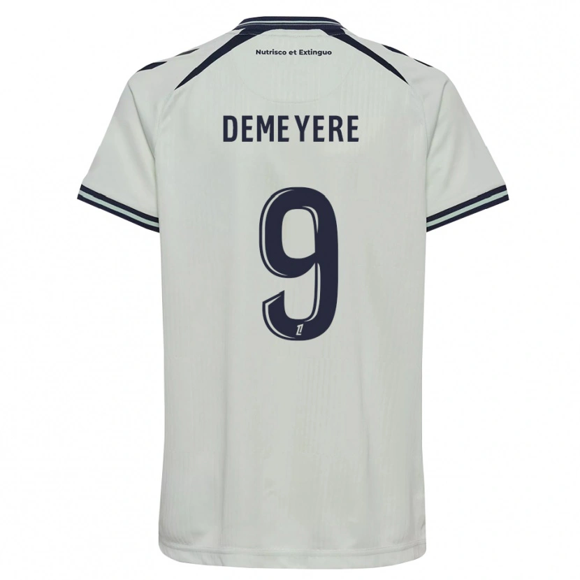 Danxen Mujer Camiseta Silke Demeyere #9 Azul Medianoche Blanco 2ª Equipación 2026/27 La Camisa México