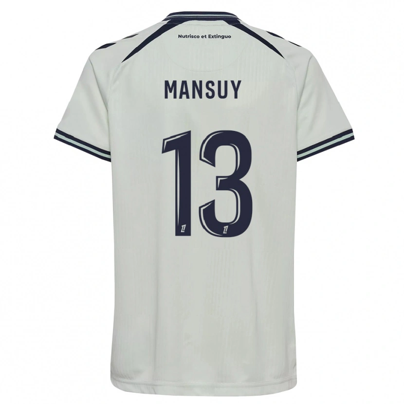 Danxen Mujer Camiseta Héloïse Mansuy #13 Azul Medianoche Blanco 2ª Equipación 2026/27 La Camisa México
