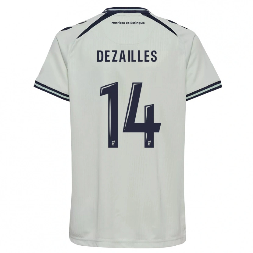 Danxen Mujer Camiseta Arsène Dezailles #14 Azul Medianoche Blanco 2ª Equipación 2026/27 La Camisa México