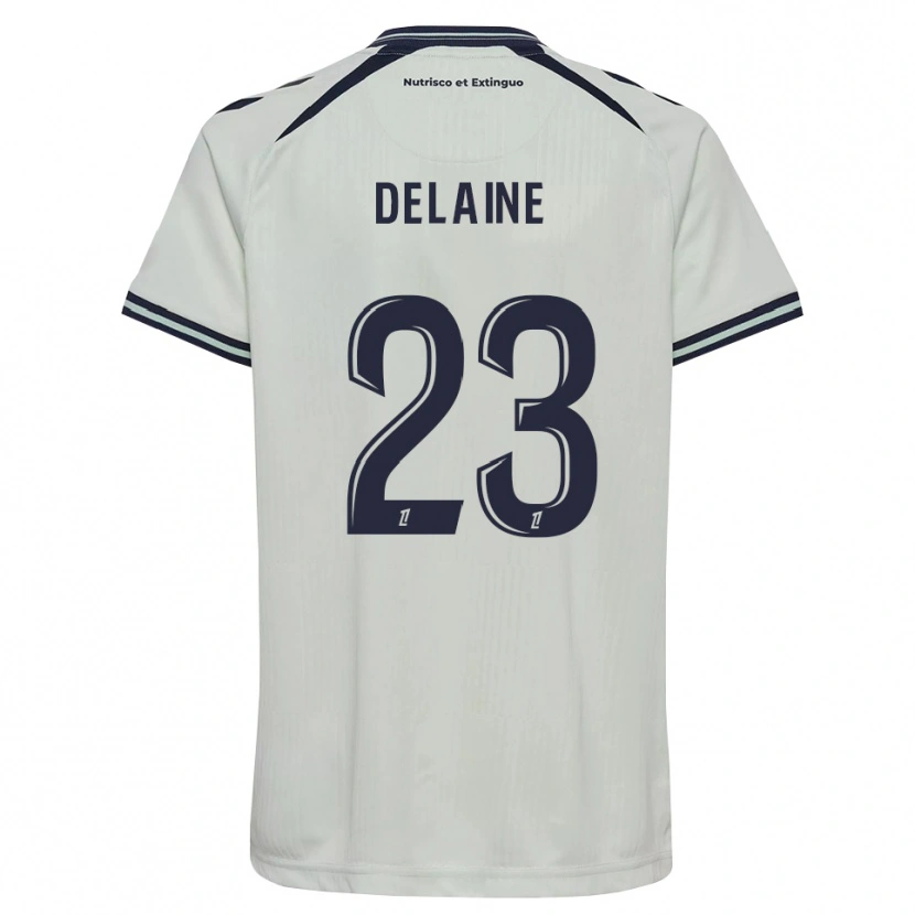 Danxen Mujer Camiseta Thomas Delaine #23 Azul Medianoche Blanco 2ª Equipación 2026/27 La Camisa México