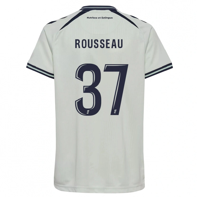 Danxen Mujer Camiseta Thomas Rousseau #37 Azul Medianoche Blanco 2ª Equipación 2026/27 La Camisa México
