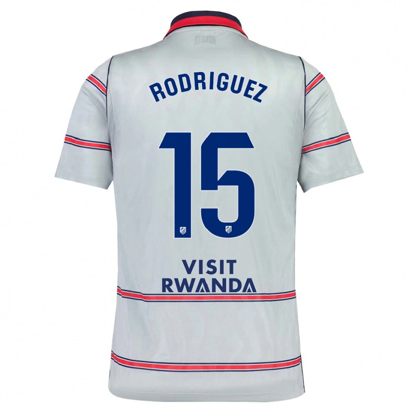 Danxen Mujer Camiseta Cinta Rodríguez #15 Gris Rojo Azul Marino Equipación Tercera 2026/27 La Camisa México