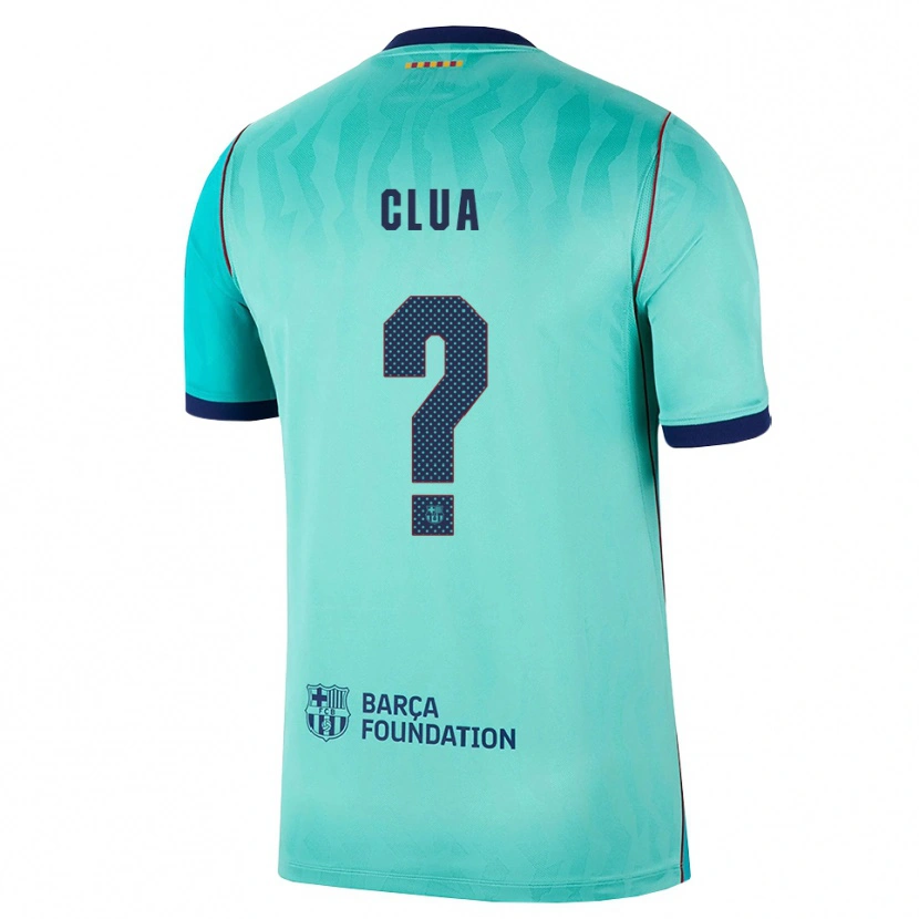 Danxen Mujer Camiseta Genís Clua #0 Aqua Turquesa Oscuro Azul Real Equipación Tercera 2026/27 La Camisa México