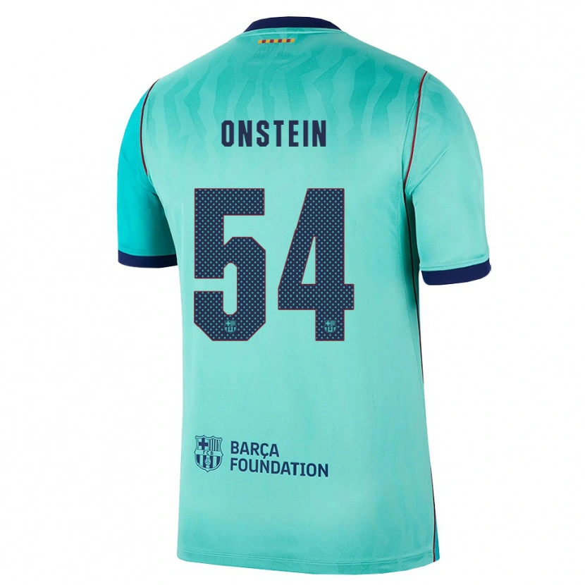 Danxen Mujer Camiseta Juwensley Onstein #54 Aqua Turquesa Oscuro Azul Real Equipación Tercera 2026/27 La Camisa México