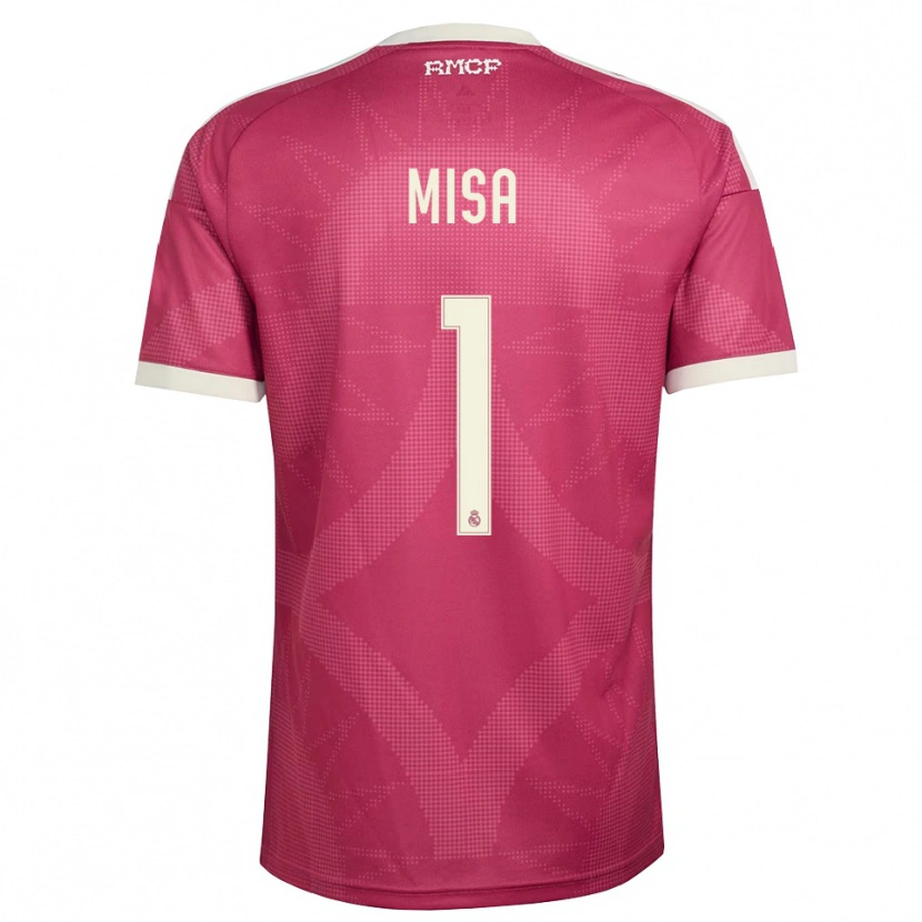 Danxen Mujer Camiseta Misa Rodríguez #1 Rojo Violeta Pálido Blanco Equipación Tercera 2026/27 La Camisa México