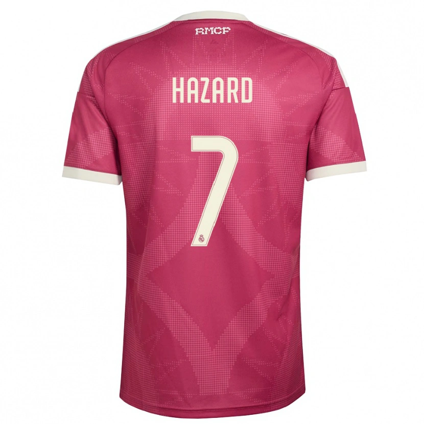 Danxen Mujer Camiseta Eden Hazard #7 Rojo Violeta Pálido Blanco Equipación Tercera 2026/27 La Camisa México