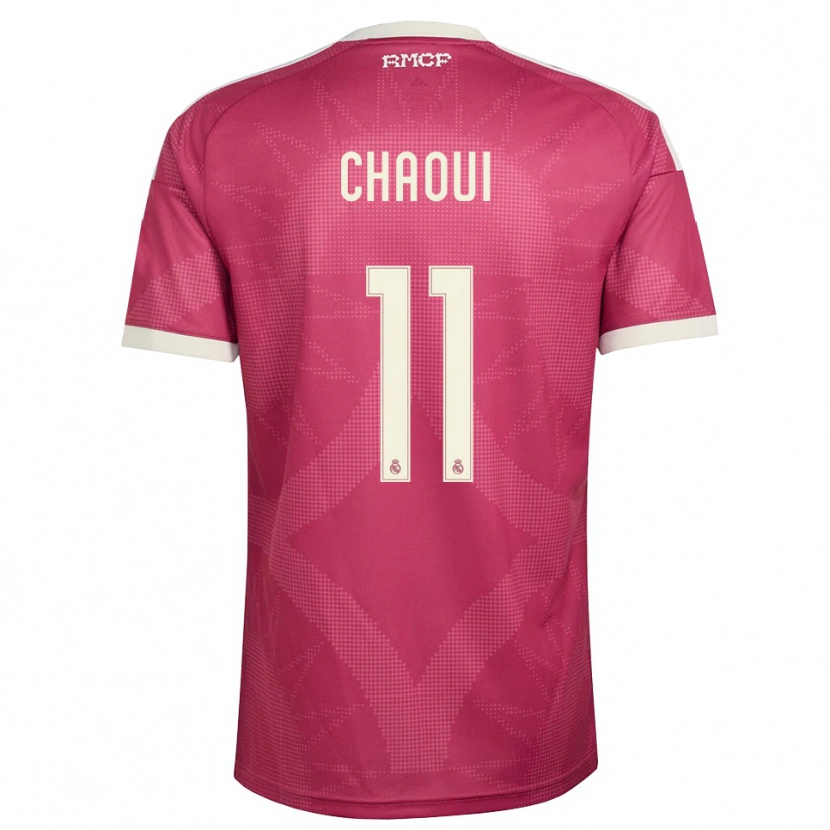 Danxen Mujer Camiseta Omar Chaoui #11 Rojo Violeta Pálido Blanco Equipación Tercera 2026/27 La Camisa México