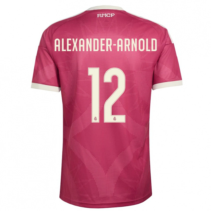 Danxen Mujer Camiseta Trent Alexander-Arnold #12 Rojo Violeta Pálido Blanco Equipación Tercera 2026/27 La Camisa México
