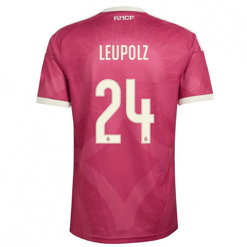 Danxen Mujer Camiseta Melanie Leupolz #24 Rojo Violeta Pálido Blanco Equipación Tercera 2026/27 La Camisa México