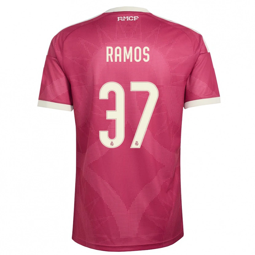 Danxen Mujer Camiseta Yeremaiah Ramos #37 Rojo Violeta Pálido Blanco Equipación Tercera 2026/27 La Camisa México