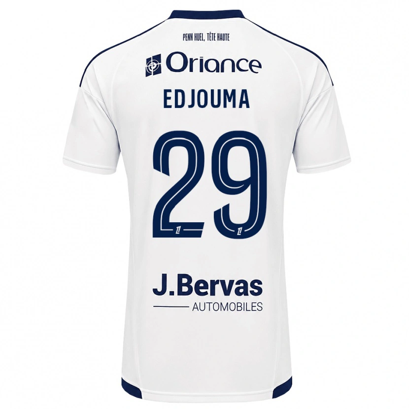 Danxen Mujer Camiseta Noah Edjouma #29 Azul Marino Blanco 2ª Equipación 2026/27 La Camisa México