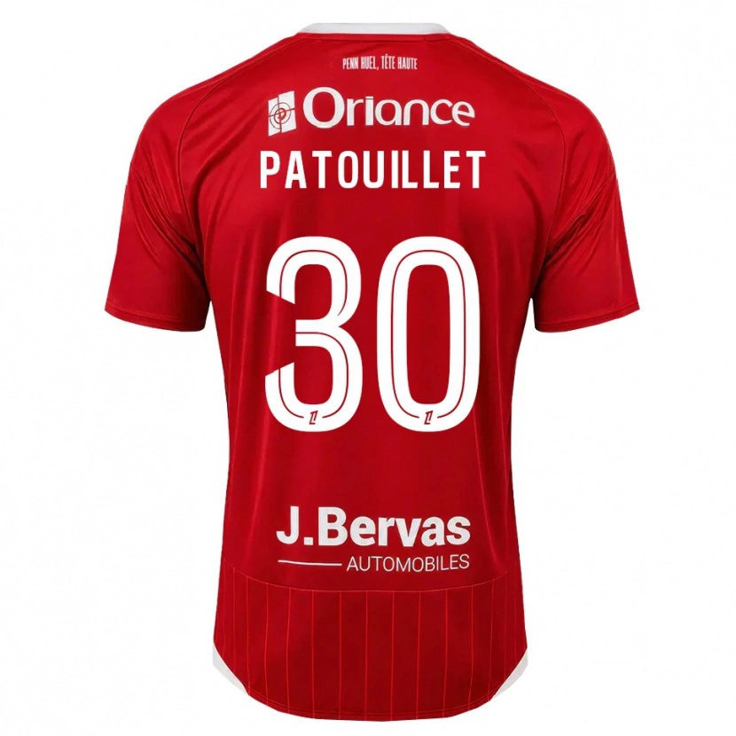Danxen Mujer Camiseta Mathieu Patouillet #30 Blanco Rojo 1ª Equipación 2026/27 La Camisa México