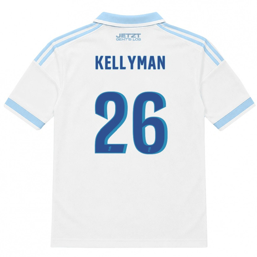 Danxen Niño Camiseta Omari Kellyman #26 Azul Cielo Claro Blanco Rojo 2ª Equipación 2026/27 La Camisa México